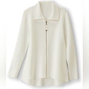 Soft Surroundings Elegant White Jacket